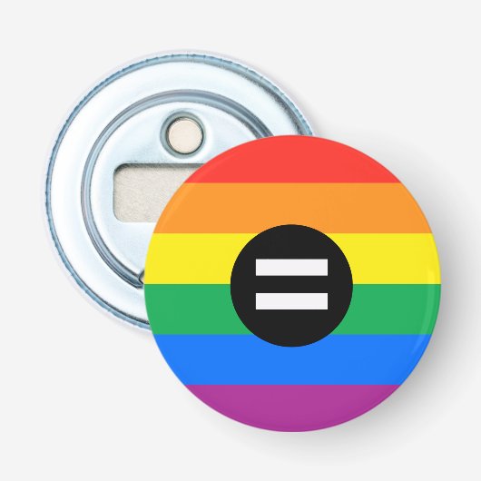 Décapsuleur Drapeau des droits gays (Devant)