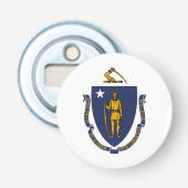Décapsuleur Drapeau d'État du Massachusetts (Devant)