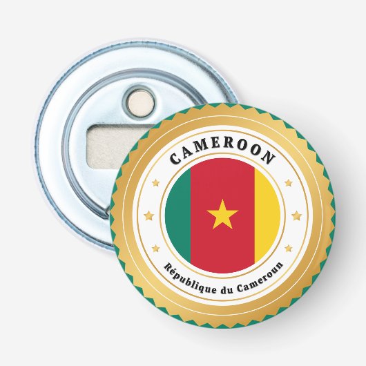Décapsuleur Drapeau du Cameroun (Devant)