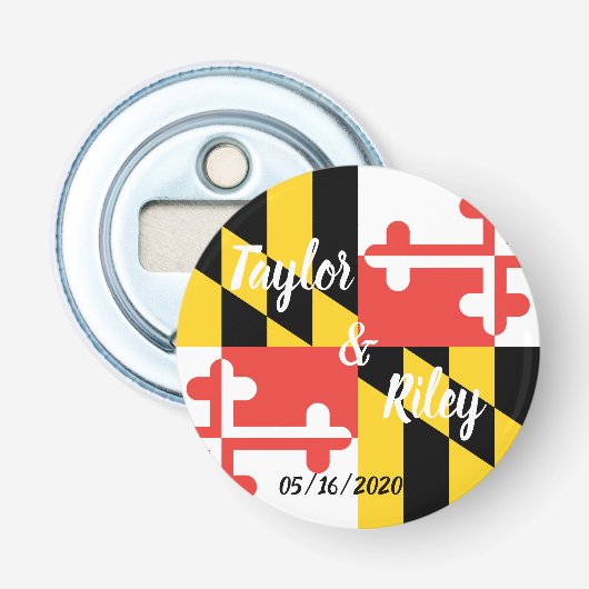 Décapsuleur Drapeau du Maryland personnalisé (Devant)