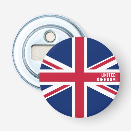Décapsuleur Drapeau du Royaume-Uni délicieux patriotique (Devant)