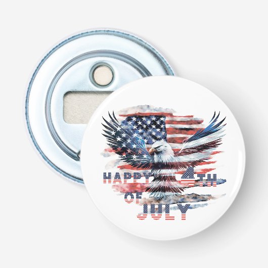Décapsuleur Drapeau et aigle des États-Unis. Indépendance (Devant)