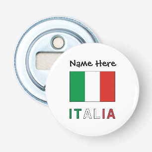 Décapsuleur Drapeau Italien Italia Personnalisation Noir 