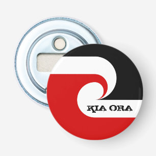 Décapsuleur Drapeau Kia Ora & Maori, Nouvelle-Zélande /Sports