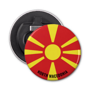 Décapsuleur Drapeau Nord-Macédoine Délicieux patriotique