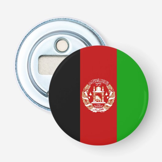 Décapsuleur Drapeau patriotique de l'Afghanistan (Devant)
