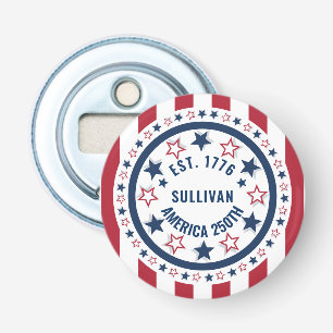 Décapsuleur Drapeau patriotique vintage personnalisé America 2