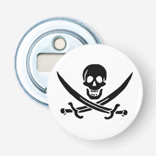 Décapsuleur Drapeau pirate crâne épées croisées