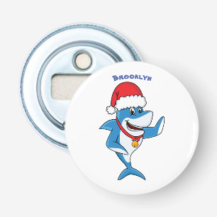 Décapsuleur Drôle dessin animé de requin de Noël