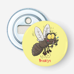 Décapsuleur Drôle dessin animé d'insecte de la mouche à cheval