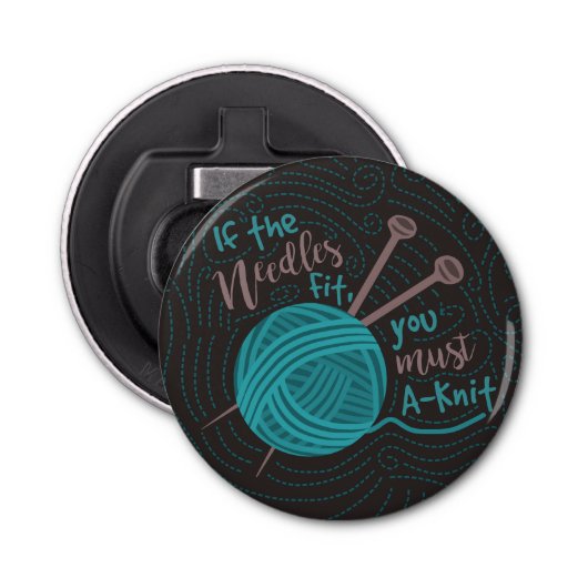 Décapsuleur Drôle Tricot Knitters Needles Yarn (Devant)