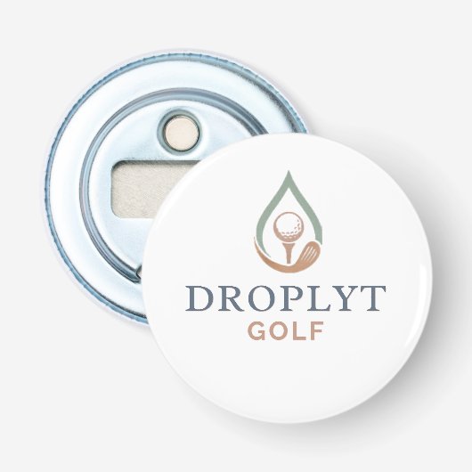 Décapsuleur Droplyt Golf Signature Button Bottle Opener (Devant)