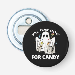 Décapsuleur échangera sœur contre bonbons fantôme d'Halloween