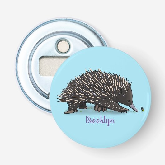 Décapsuleur Echidna mignonne avec dessin animé d'abeille (Devant)