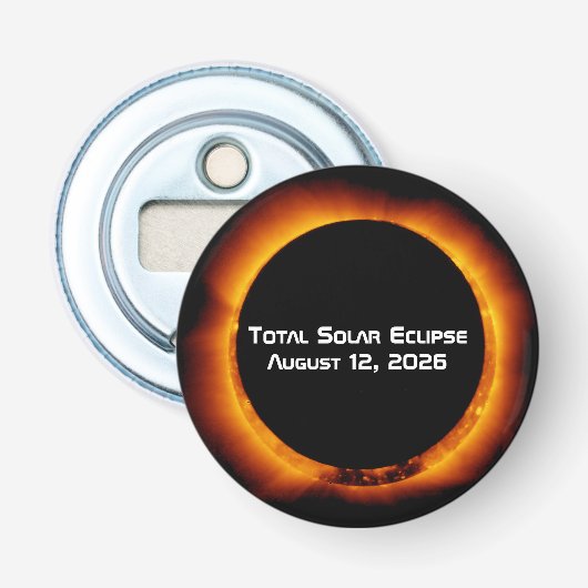 Décapsuleur Éclipse solaire totale de 2026 (Devant)