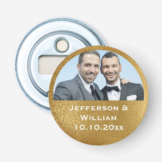 Décapsuleur Économies de faveur de noce la photo de (Devant)