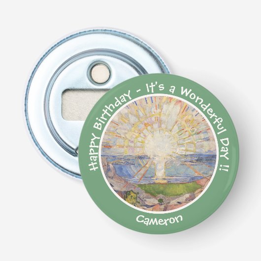 Décapsuleur Edvard Munch Le Soleil (Solen) - Articles de fête  (Devant)