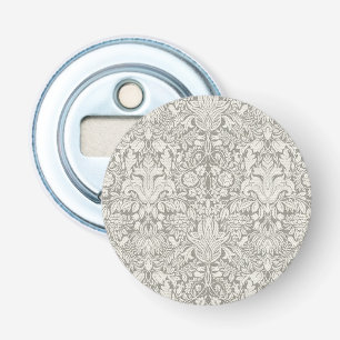 Décapsuleur élégant formel brocart de dentelle en damas blanc