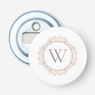 Décapsuleur Élégant Monogramme Mariage classique initial