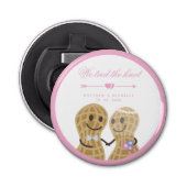 Décapsuleur Élégant Nous Avons Lié Le Knot mignon Faire-part M (Devant)