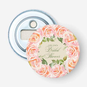 Décapsuleur Elégante Fête des mariées Rose aquarelle