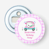 Décapsuleur Élégante partie de golf féminin Panier Anniversair (Devant)