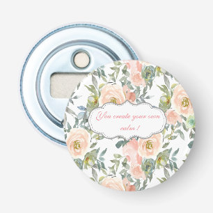 Décapsuleur Élégantes Roses Chic, Message Motivationnel