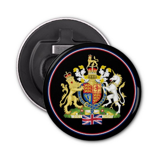 Décapsuleur Emblème britannique Flag Bottle Opener, Royaume-Un (Devant)