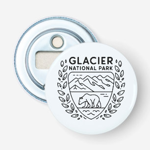 Décapsuleur Emblème de l'ours du parc national des Glaciers
