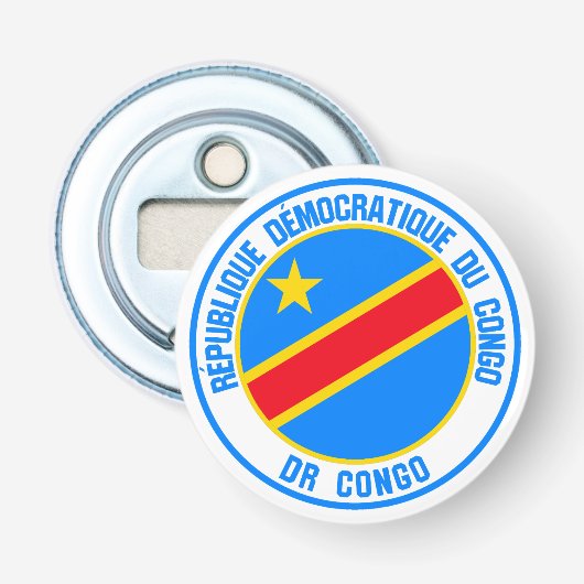 Décapsuleur Emblème Rond Congo (Devant)