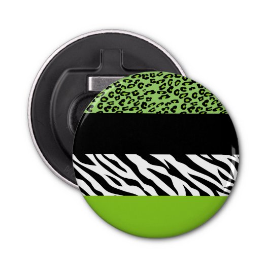 Décapsuleur Empreinte de léopard, Zebra Print, Poster de anima (Devant)