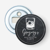 Décapsuleur Enterrement de vie de garçon moderne et élégant (Devant)