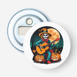 Décapsuleur épouvantail joue de la guitare et célèbre Hallowee