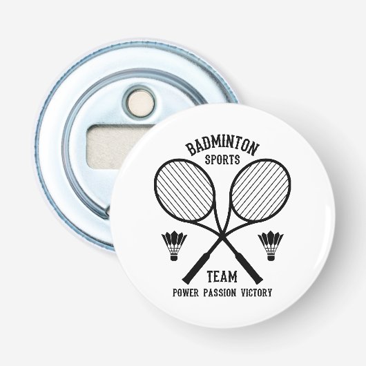 Décapsuleur Équipe de badminton (Devant)