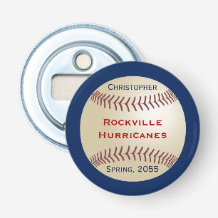 Décapsuleur Équipe de baseball, bouton personnalisé Accessoire