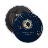 Décapsuleur Étoiles Soleil Or Céleste Et Lune (Devant)