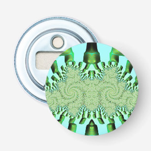Décapsuleur ÉTRANGE ! Shades Green et Aqua 3D Fractal ~