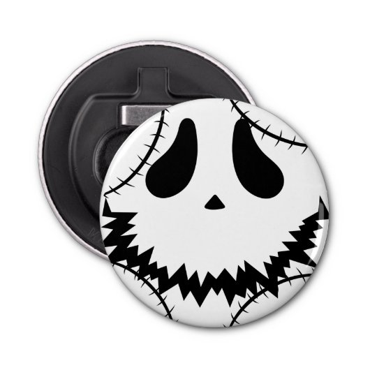 Décapsuleur Face simple de citrouille jack-o-lanterne Hallowee (Devant)