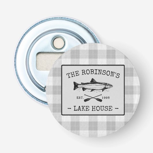 Décapsuleur Family Lake House Oars Poisson blanc Plat (Devant)