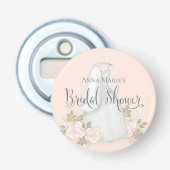 Décapsuleur Faveur de mariage floral rose Blush (Devant)
