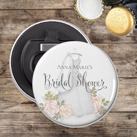 Décapsuleur Faveur de mariage floral rose Blush