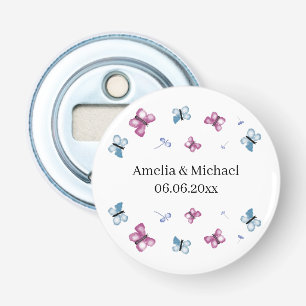 Décapsuleur Favoris de mariage aux papillons délicats