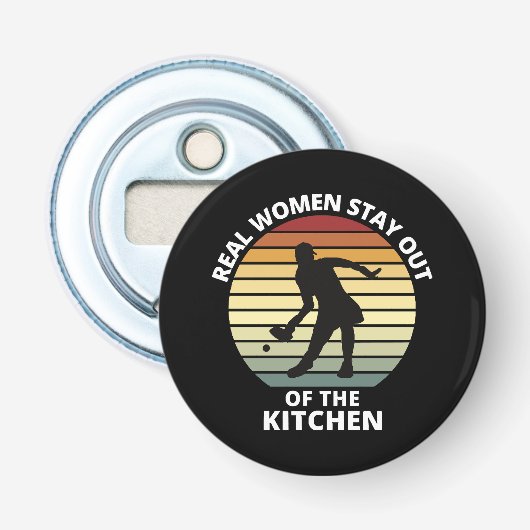 Décapsuleur Femmes de pickleball drôle vintage (Devant)
