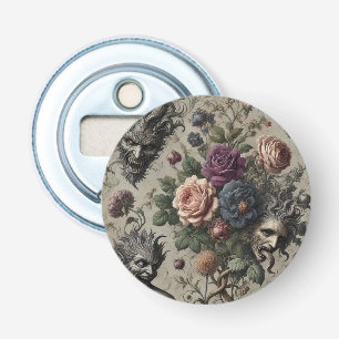Décapsuleur Fête d'anniversaire - Gothique victorien Floral