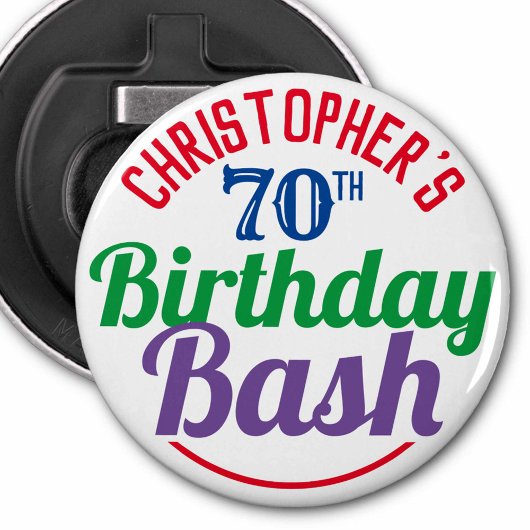 Décapsuleur Fête de l'âge 70e anniversaire