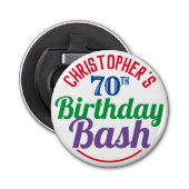 Décapsuleur Fête de l'âge 70e anniversaire (Devant)