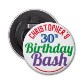 Décapsuleur Fête de l'âge de 30e anniversaire (Devant)