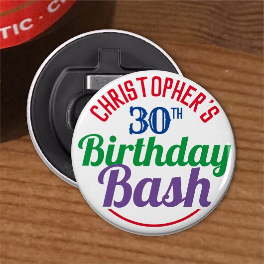 Décapsuleur Fête de l'âge de 30e anniversaire