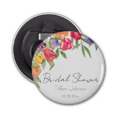 Décapsuleur Fête de mariage Fun and Bright Tulipes et Verdure (Devant)