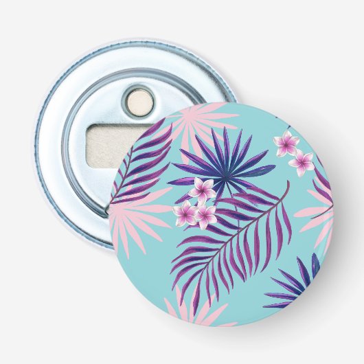 Décapsuleur Feuilles tropicaux et fleurs 2 (Devant)